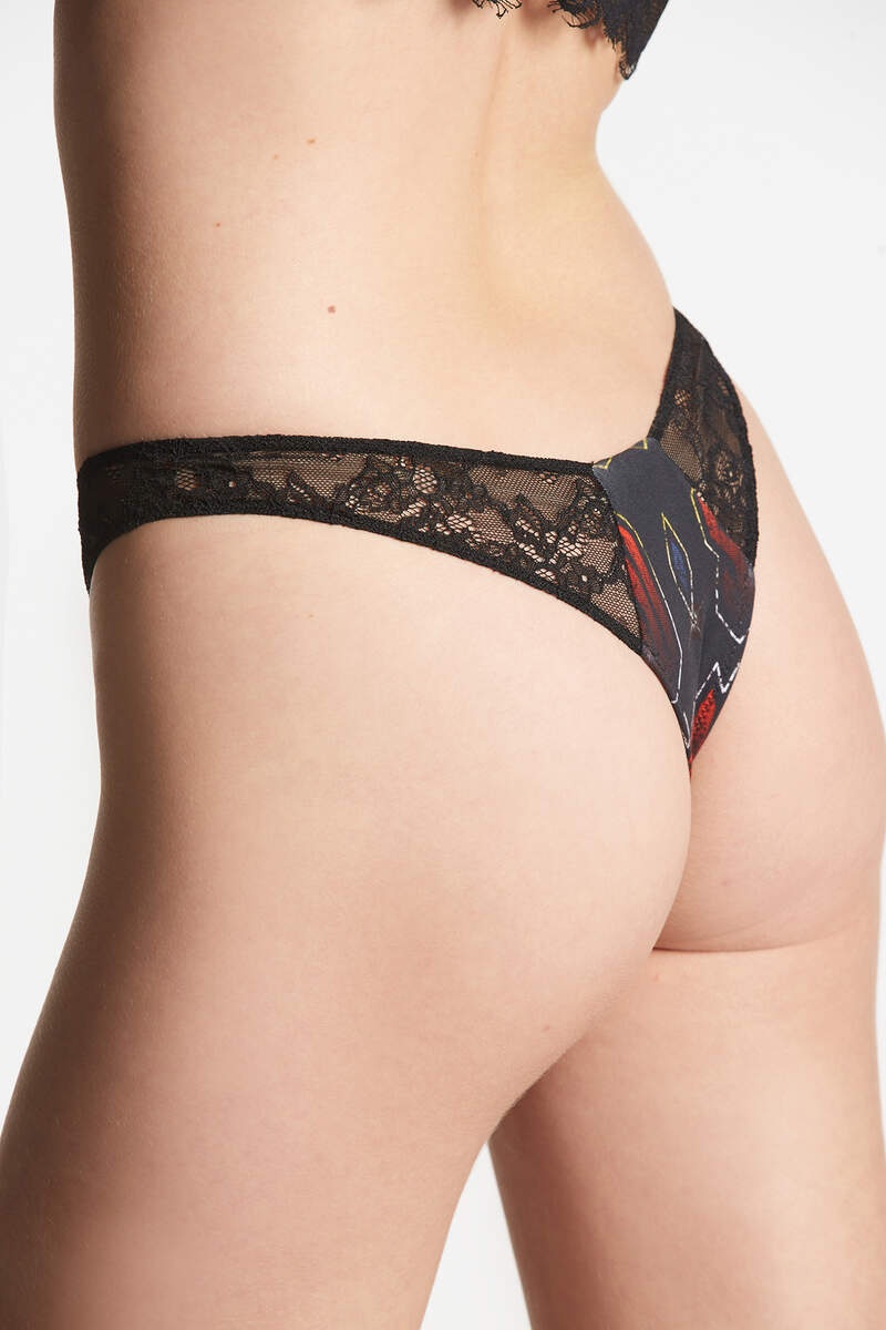 SEXY PUNK PRINTED THONG - 5