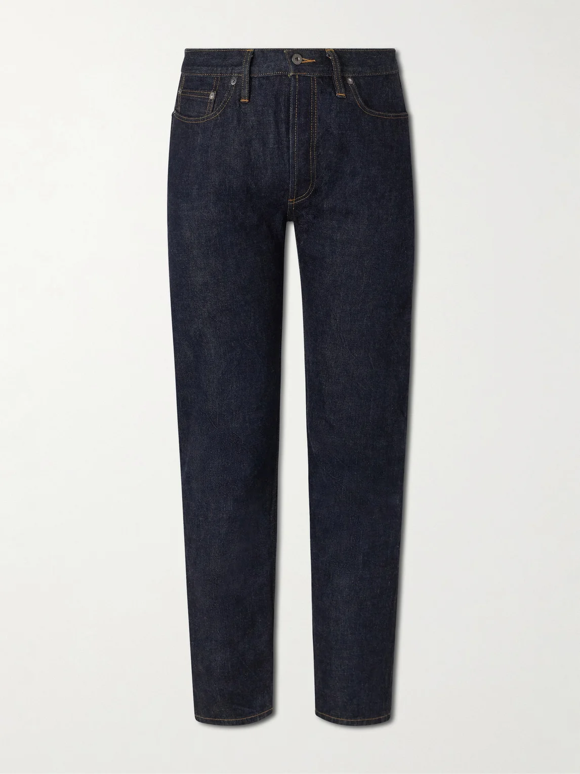 Classic Straight-Leg Rinsed Selveged Jeans - 1