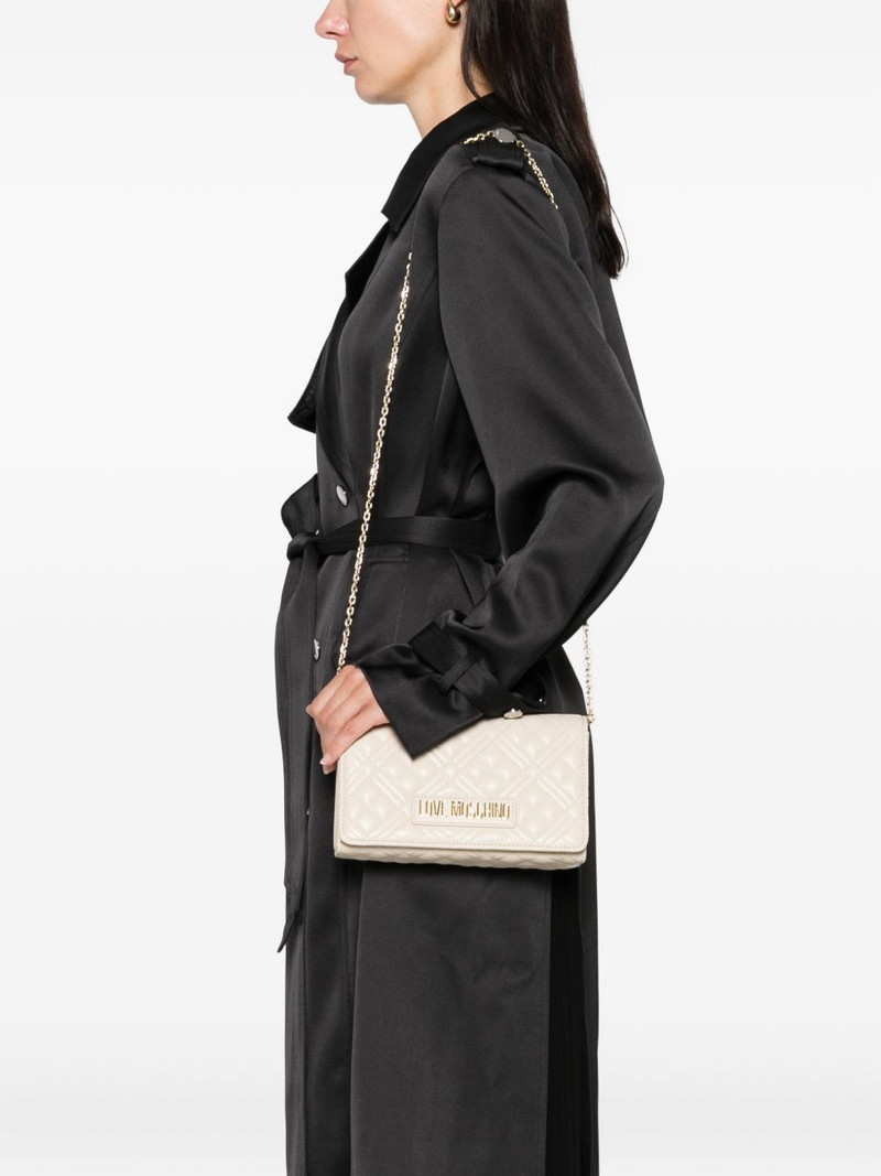 Moschino quilted chain-strap shoulder bag outlook