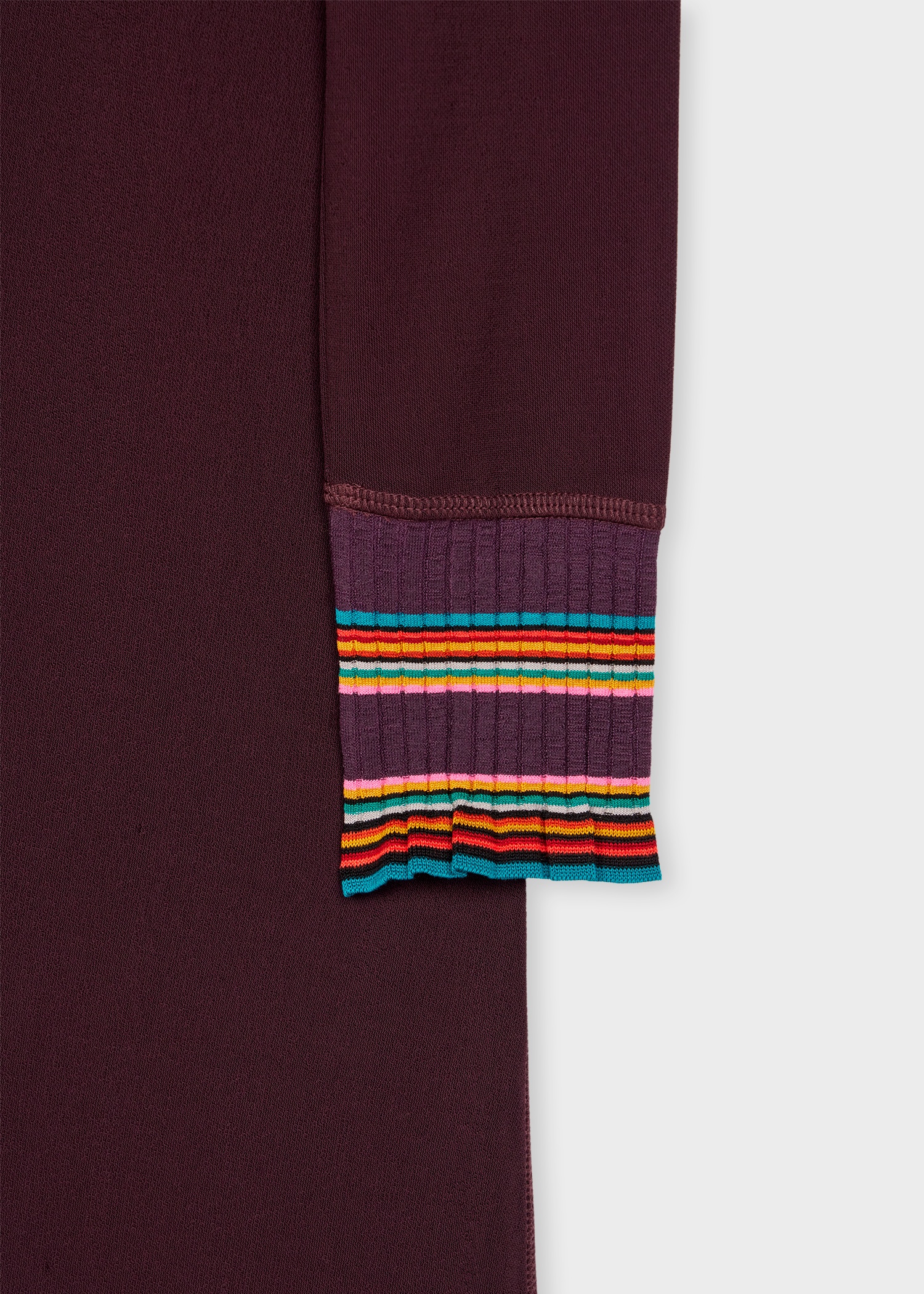 Women's Aubergine Viscose-Blend Jersey Shirt Dress - 2