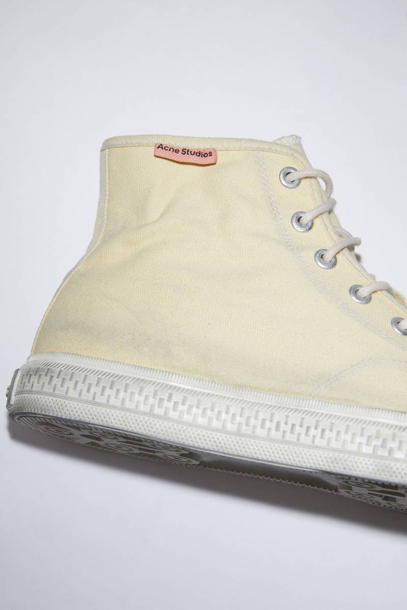 High top sneakers - Pale yellow/off white 6