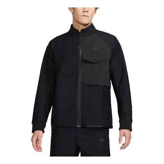 Men's Nike Sportswear Dri-FIT Tech Pack Moisture Conduction Quick Dry Logo Casual Jacket Black DD659 - 1