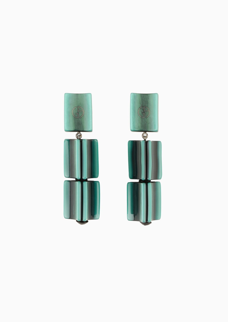 Resin clip-on pedant earrings 1