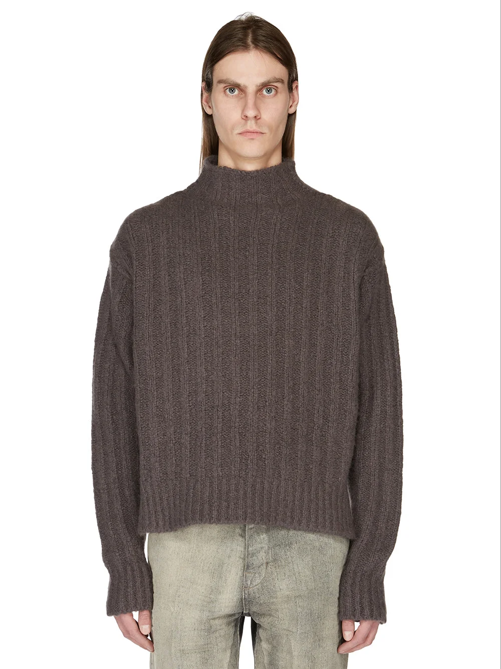 Ribbed Cashmere and Silk-Blend Rollneck Sweater - 1