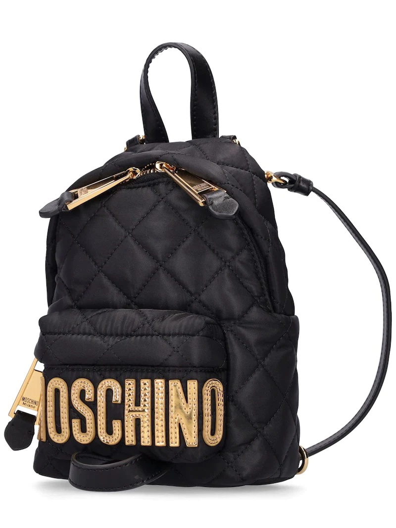LOGO QUILTED MINI BACKPACK - 3
