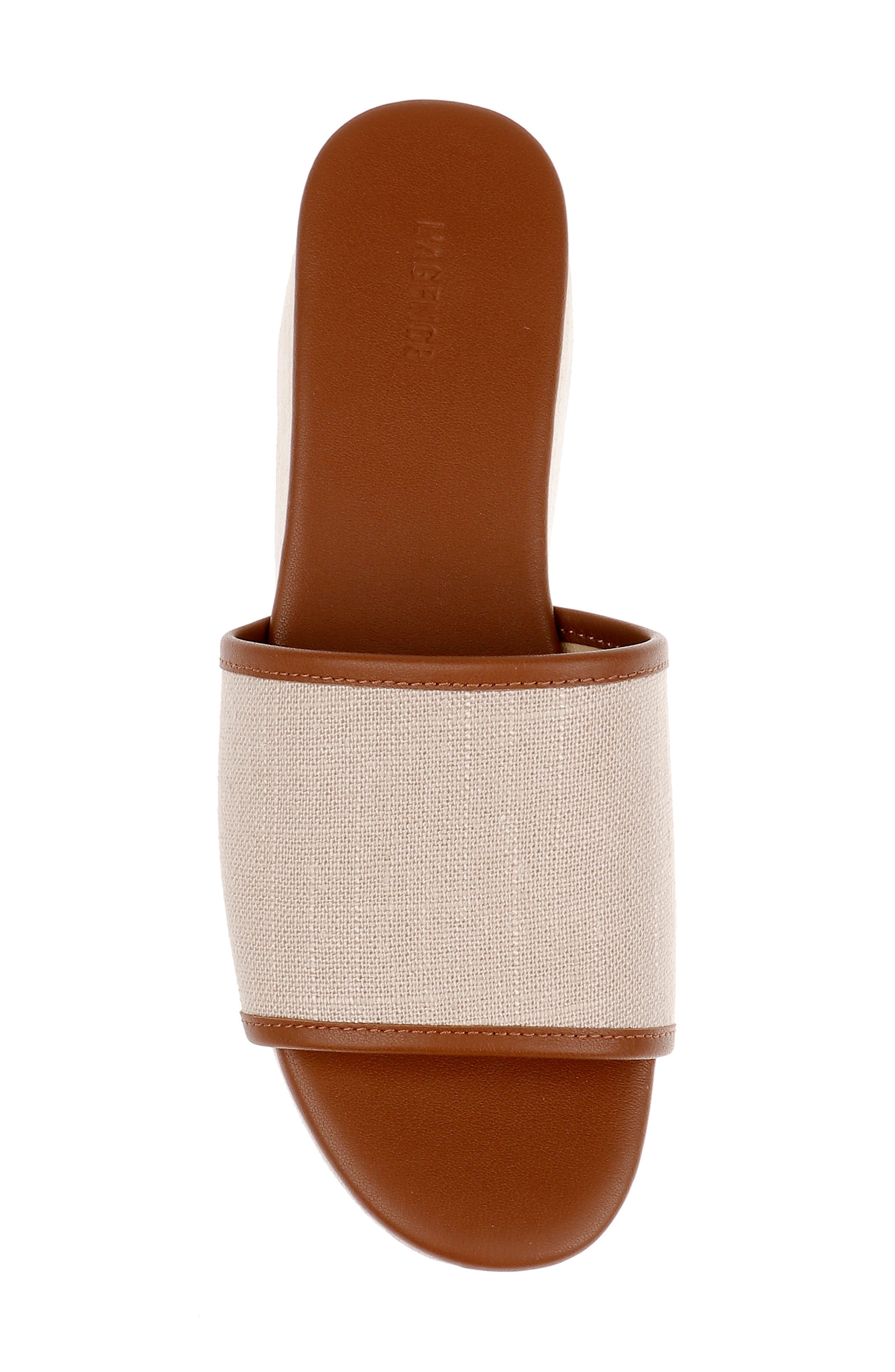 L'AGENCE Inaya Platform Sandal in Natural Linen at Nordstrom - 5