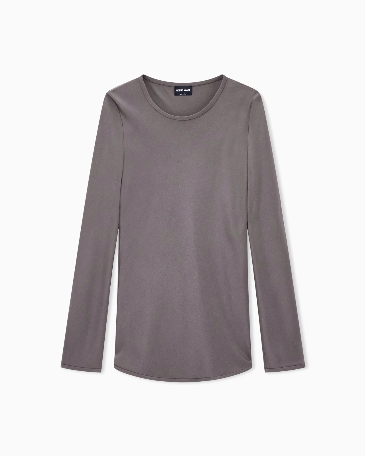 SLIM-FIT BIAS-CUT BLOUSE IN STRETCH SILK-BLEND CREPE - 1