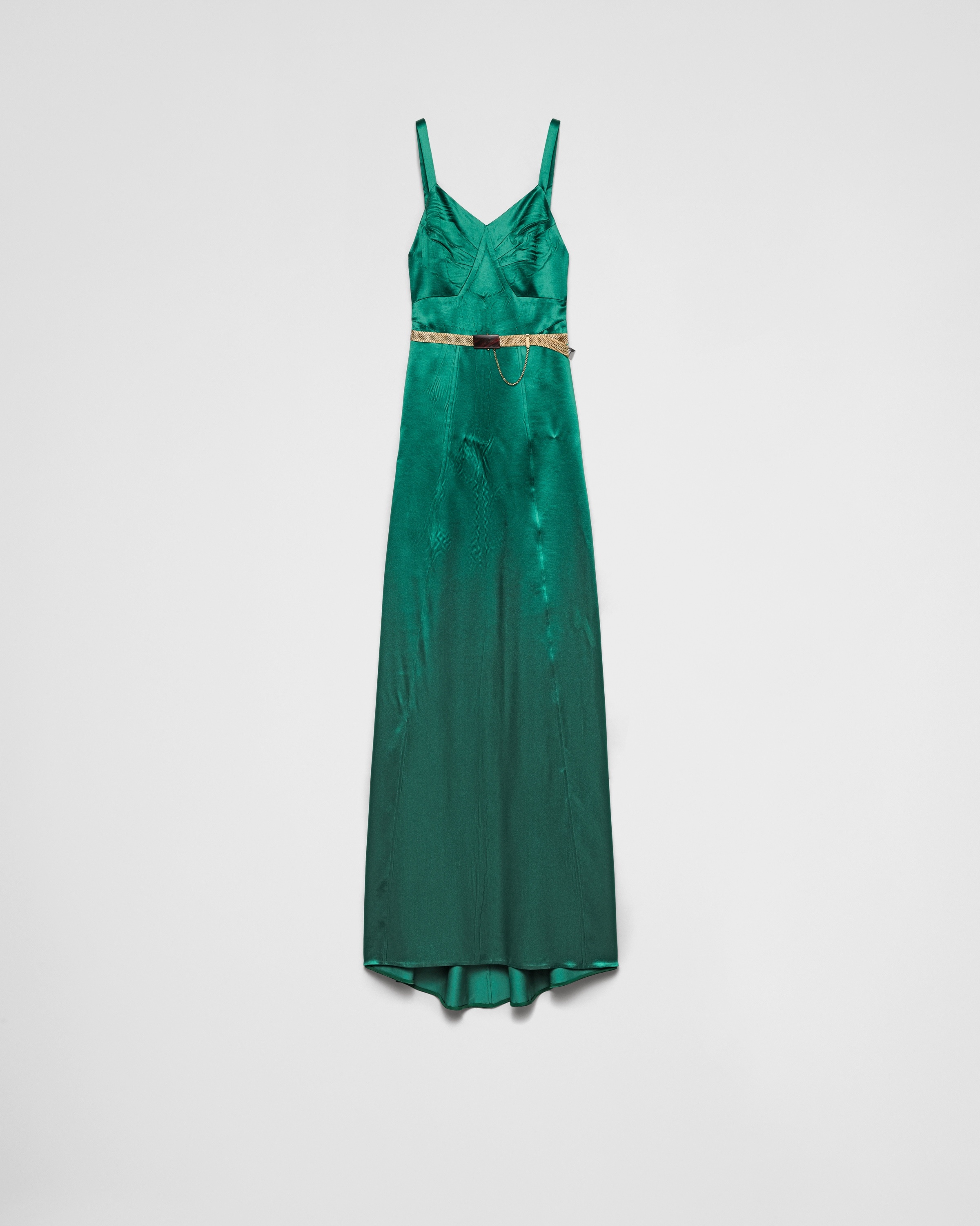 Long satin dress - 1