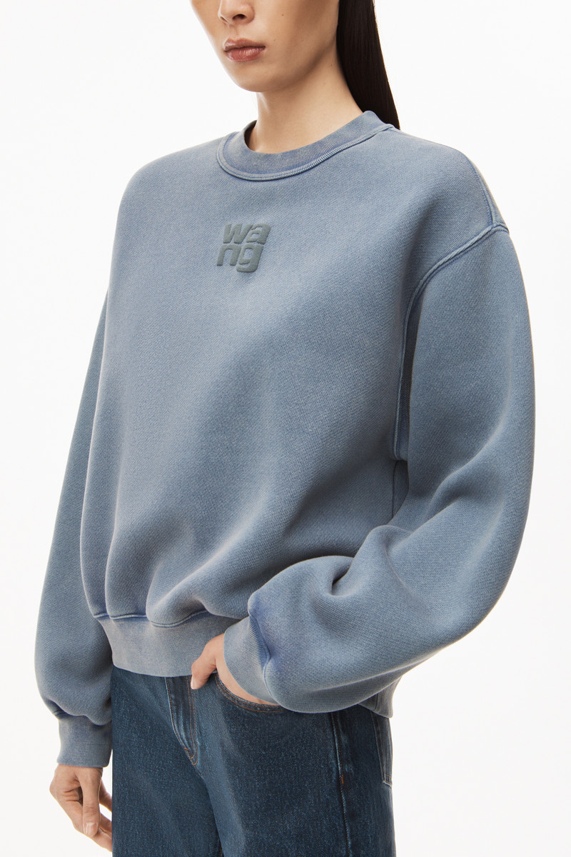 PUFF LOGO SWEATSHIRT IN STRUCTURED TERRY 3
