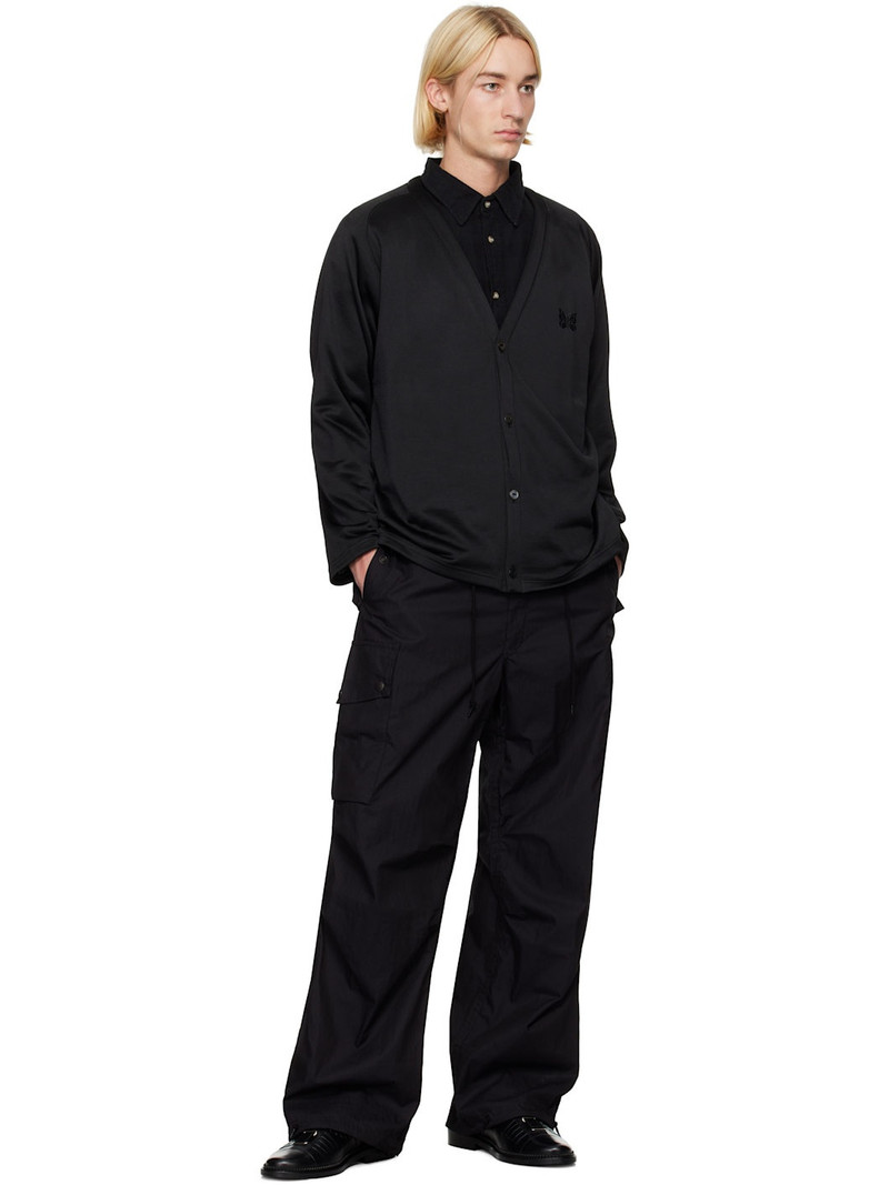 NEEDLES Black V Neck Cardigan outlook