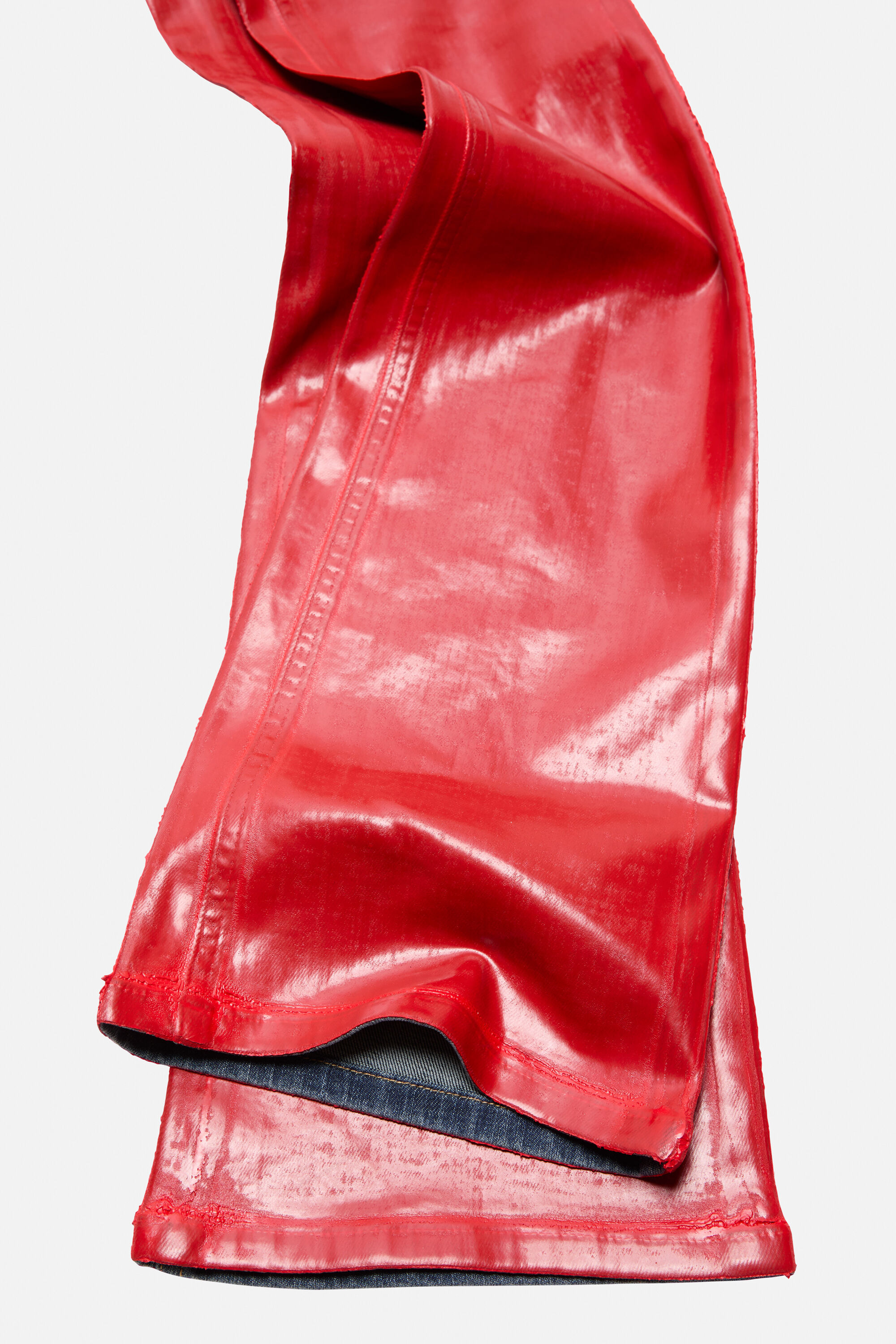 Fitted latex trousers - Red/red - 5