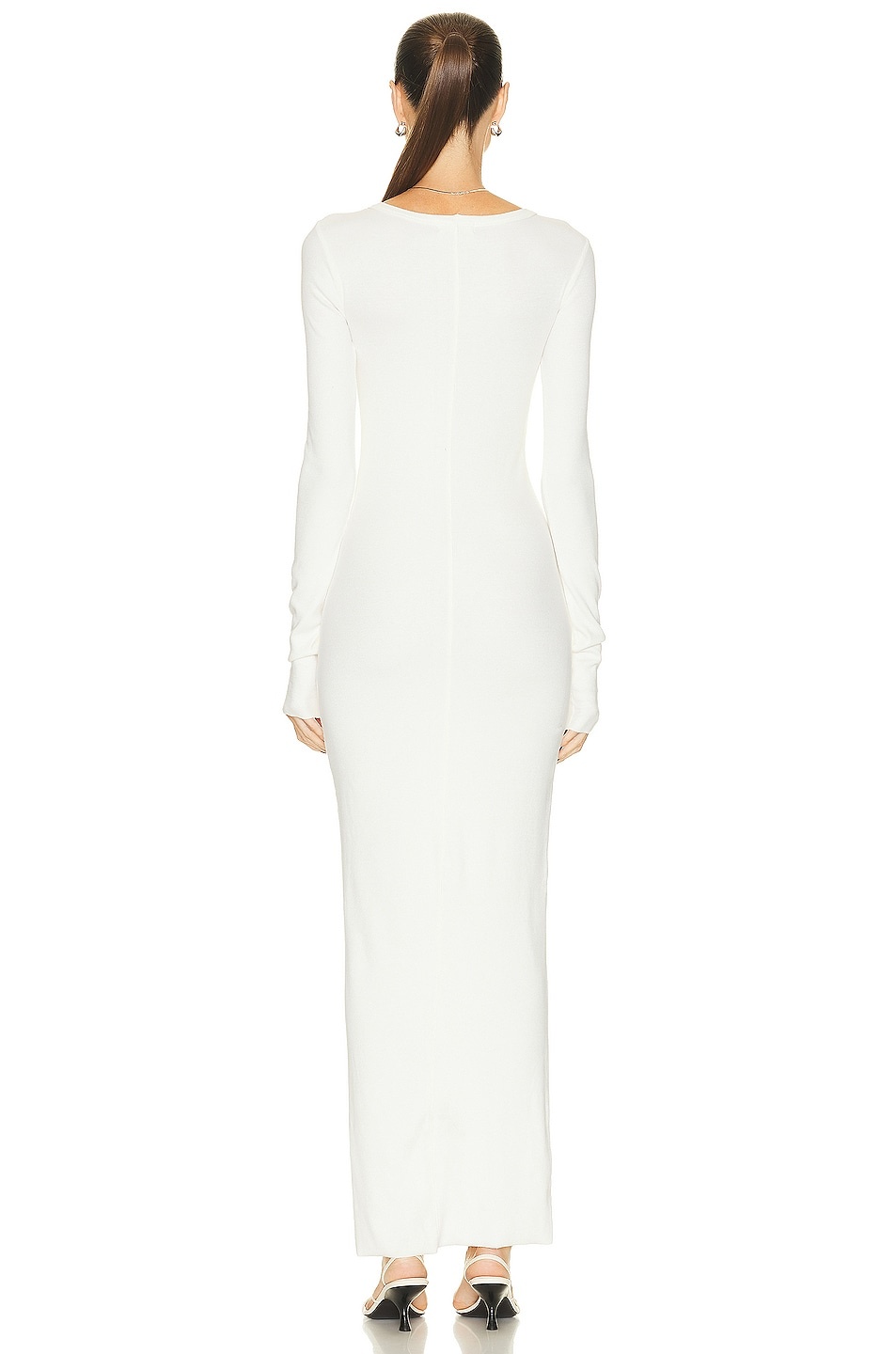 Long Sleeve Crewneck Maxi Dress - 3