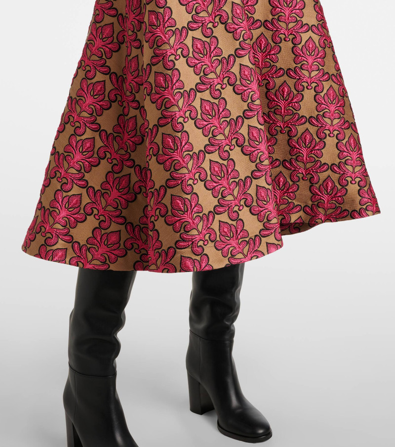 Janis cotton jacquard midi skirt 5