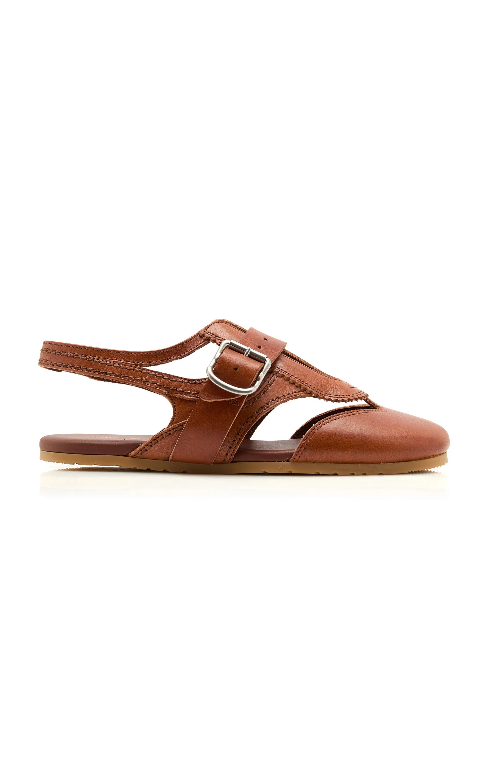 Leather Slingback Flats - 1