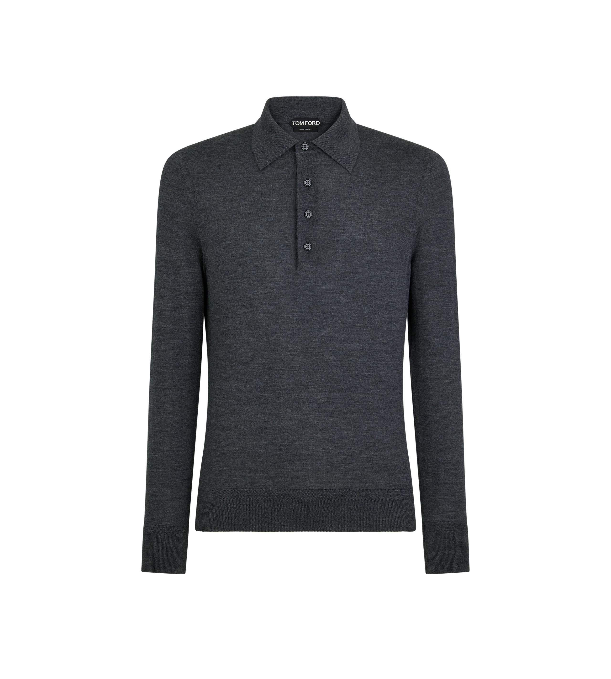 FINE GAUGE PURE WOOL POLO - 1