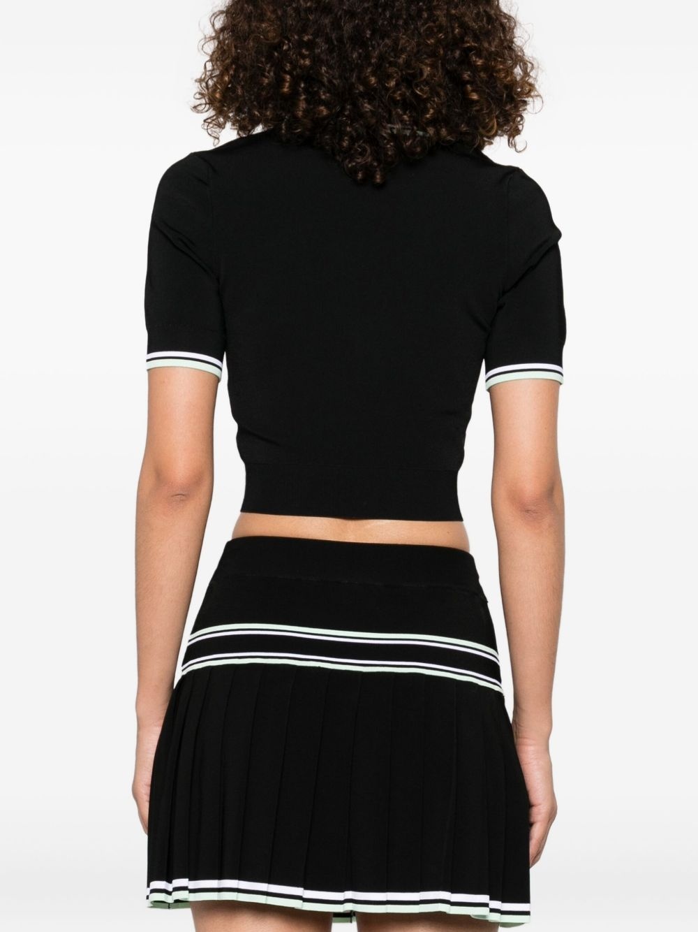 v-neck knitted top - 4
