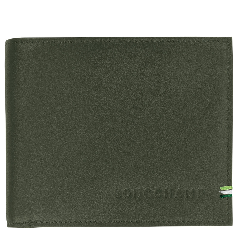 Longchamp sur Seine Wallet Khaki - Leather 1