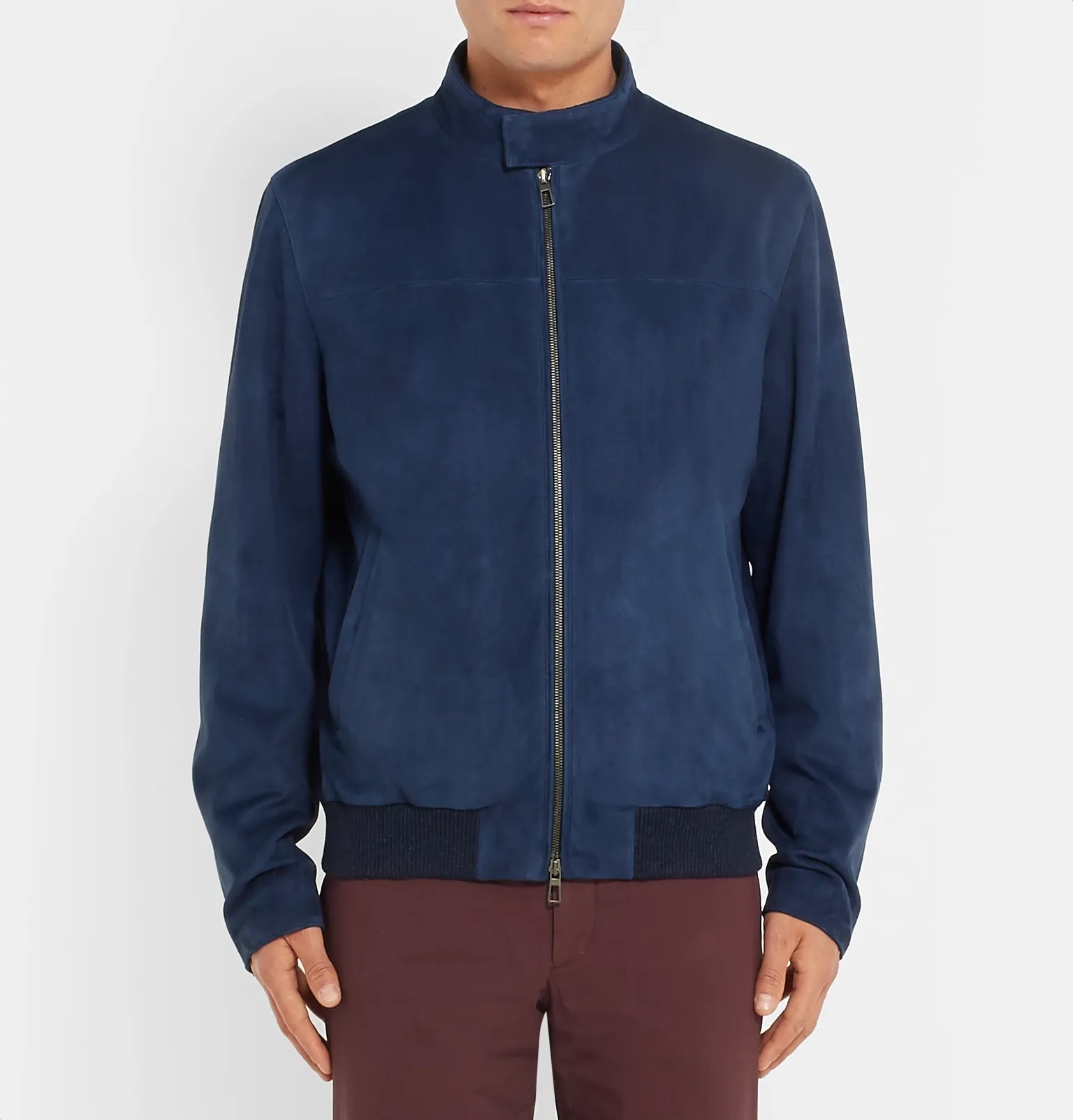 Rain System Suede Bomber Jacket - 4