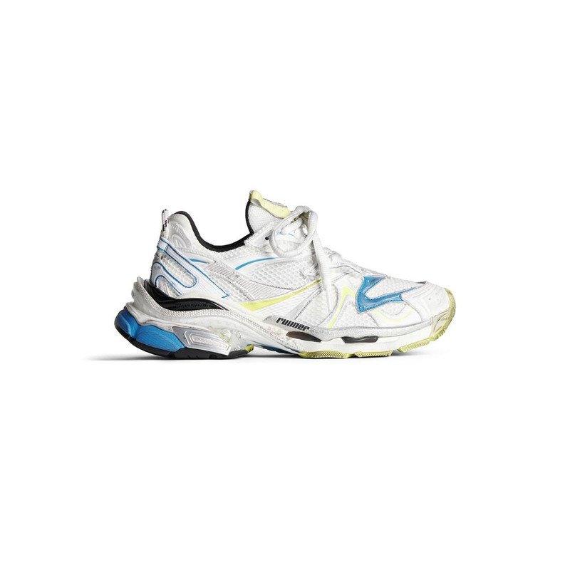 Men's Runner 2.0 Sneaker in White/yellow/blue - 1