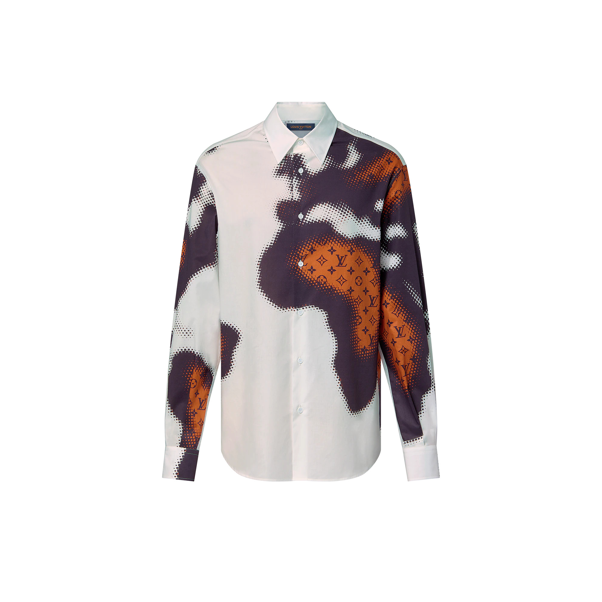 Long-Sleeved Cotton Shirt - 1