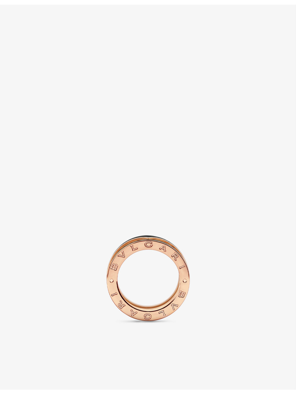 B.zero1 18ct rose-gold and ceramic ring - 2