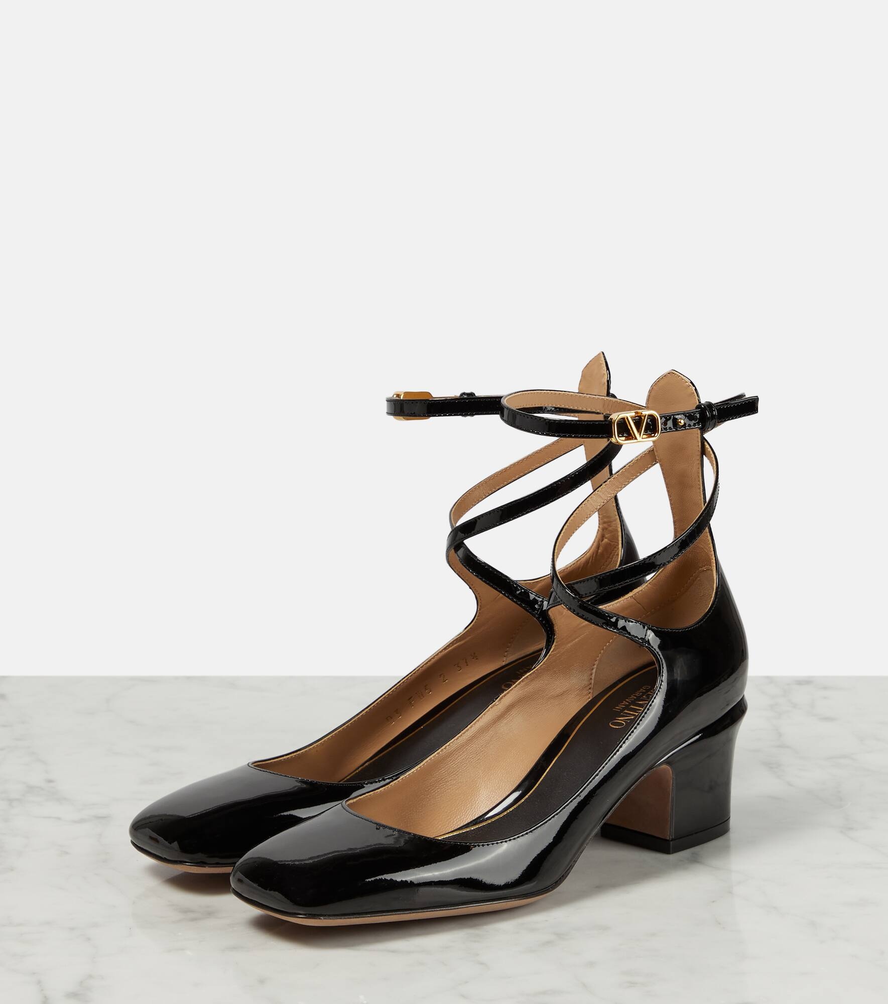 Tan-Go 60 patent leather pumps - 5