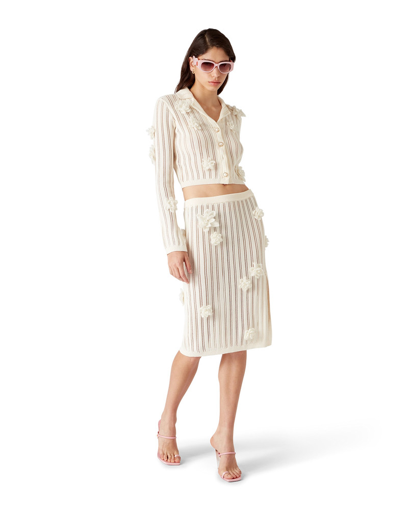CASABLANCA Flower Lace Knit Shirt | Casablanca Paris outlook