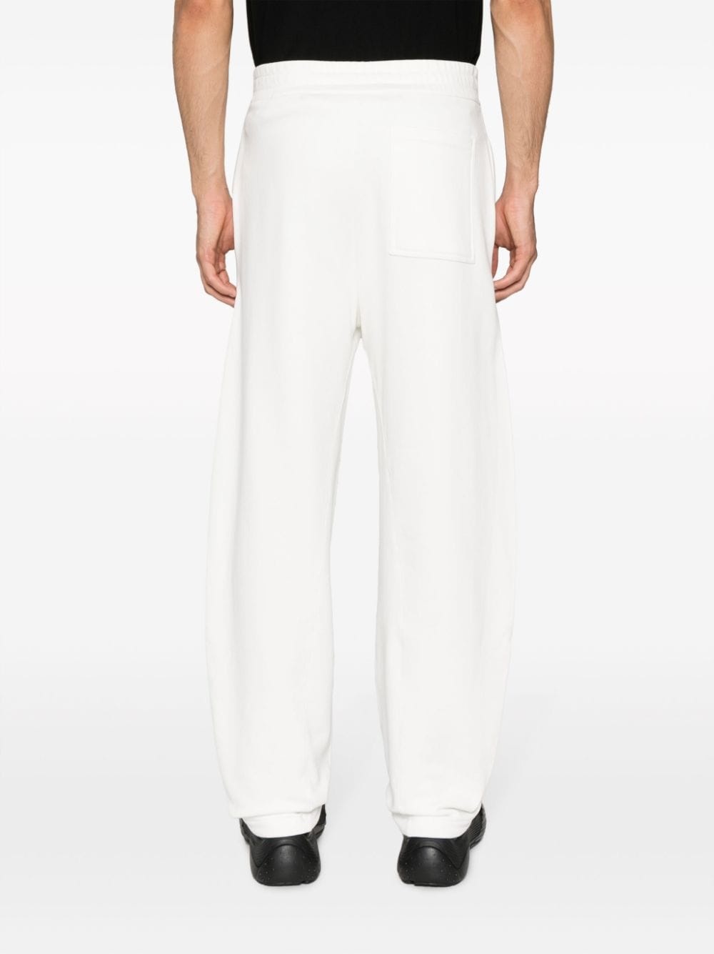 logo-patch cotton track pants - 6