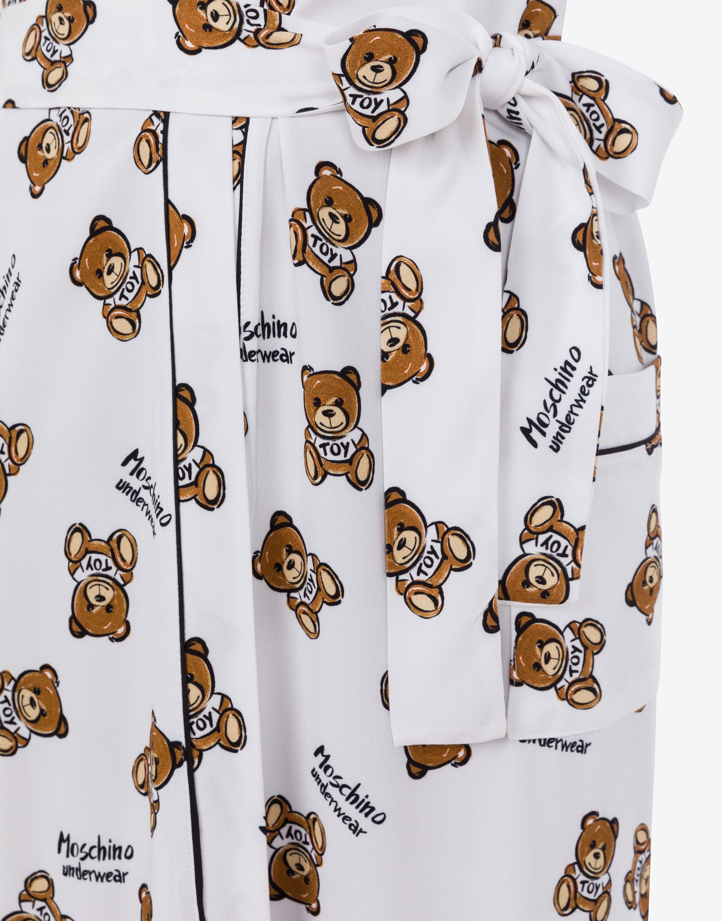 ALLOVER TEDDY BEAR TWILL DRESSING GOWN - 4