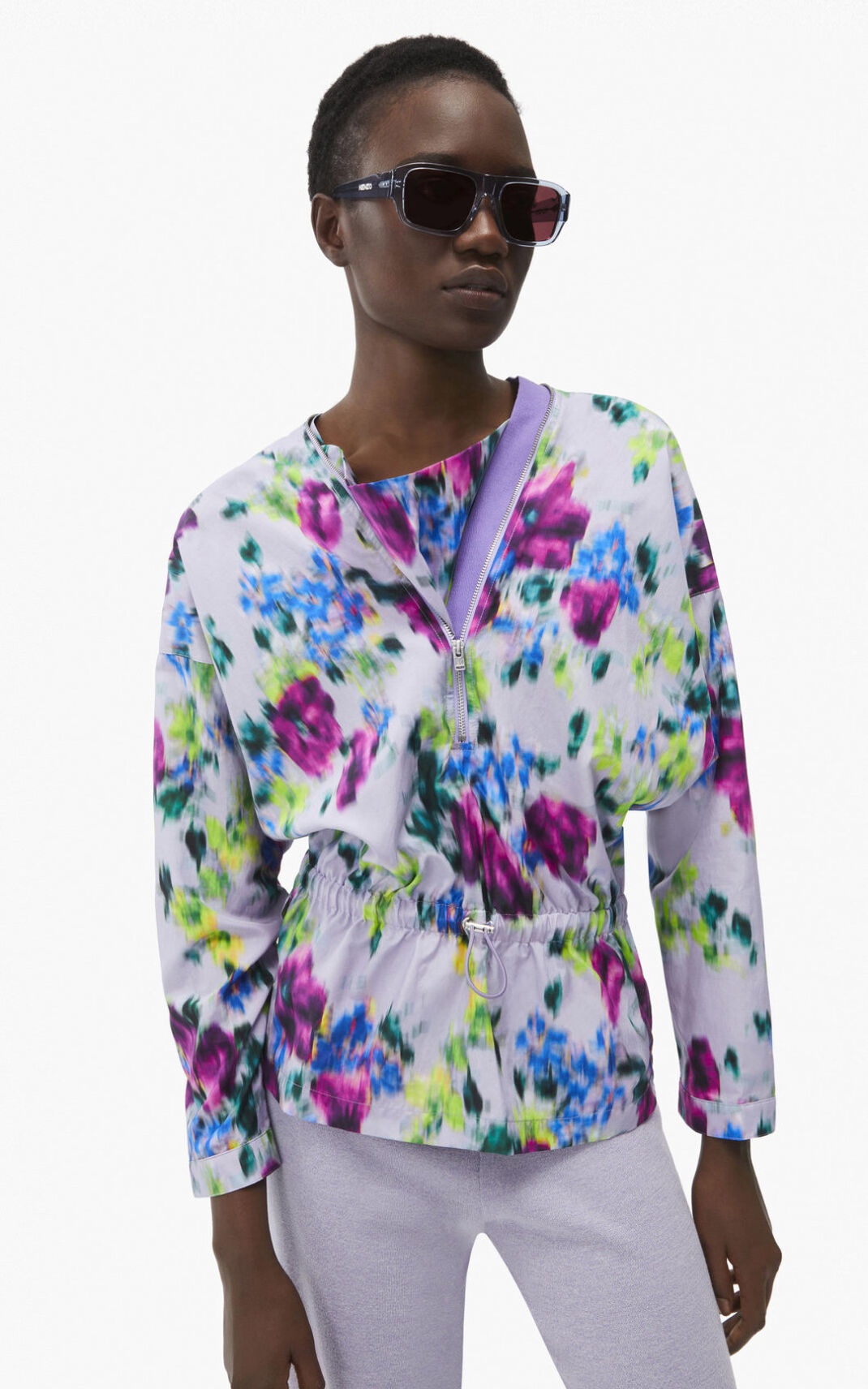 'Blurred Flowers' blouse - 2