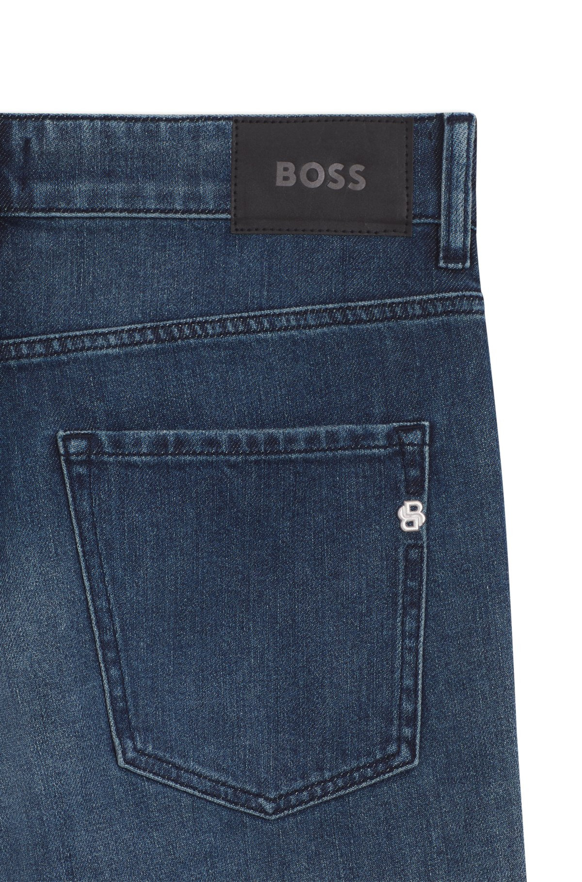 DELAWARE SLIM-FIT JEANS IN BLUE MECHANICAL-STRETCH DENIM - 6