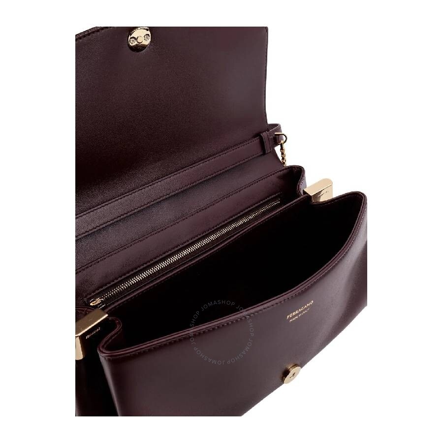 Ferragamo Front Flap Chain-Link Shoulder Bag - 4