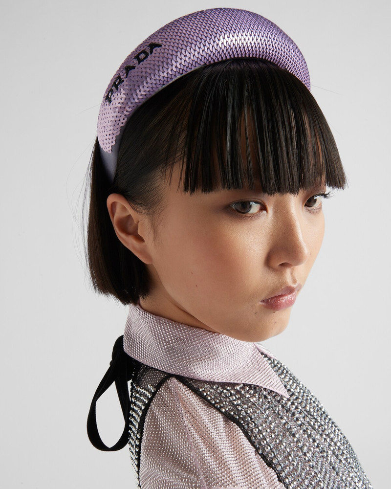 Prada Sequin headband outlook