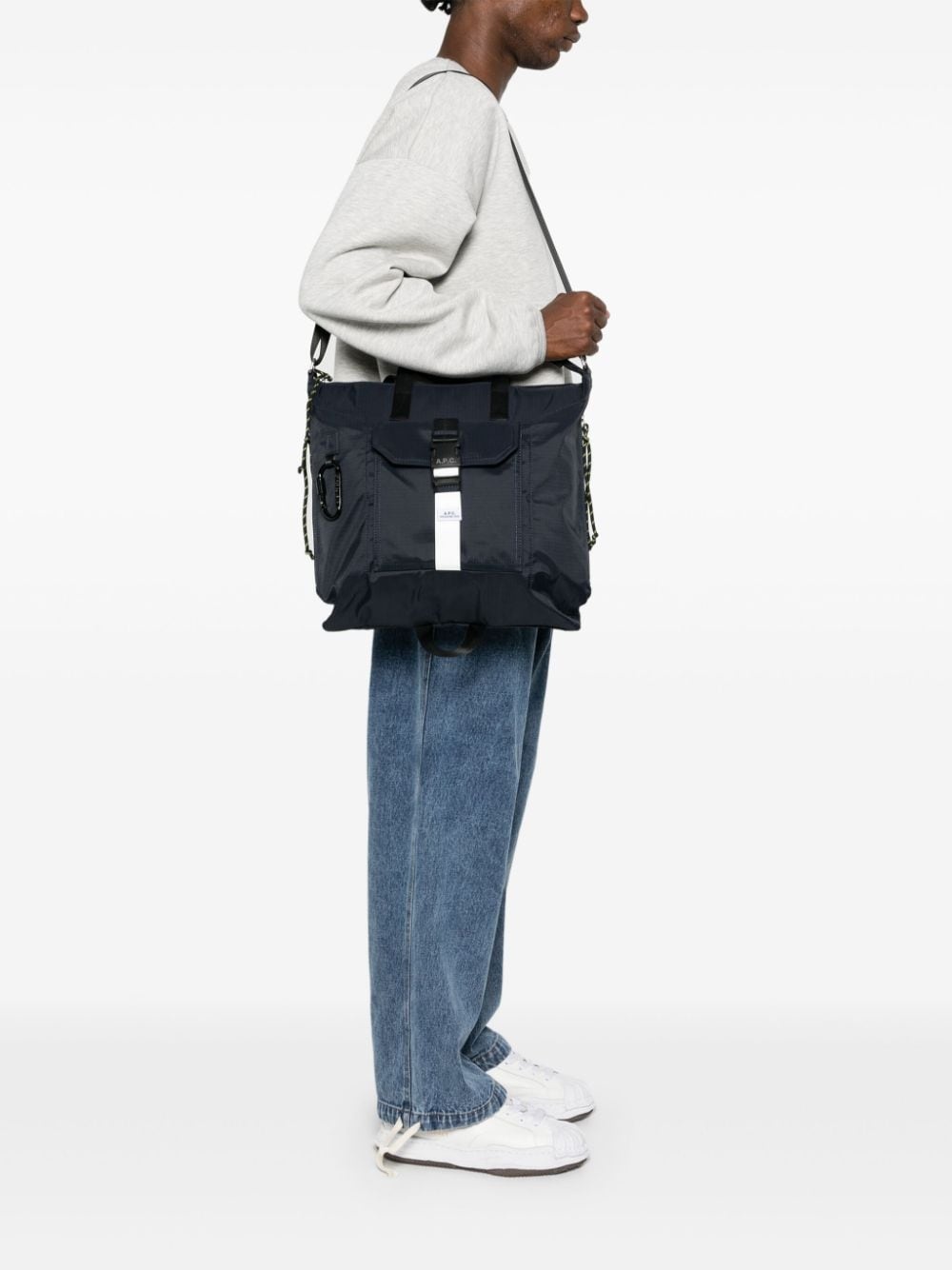 logo-tag tote bag - 2