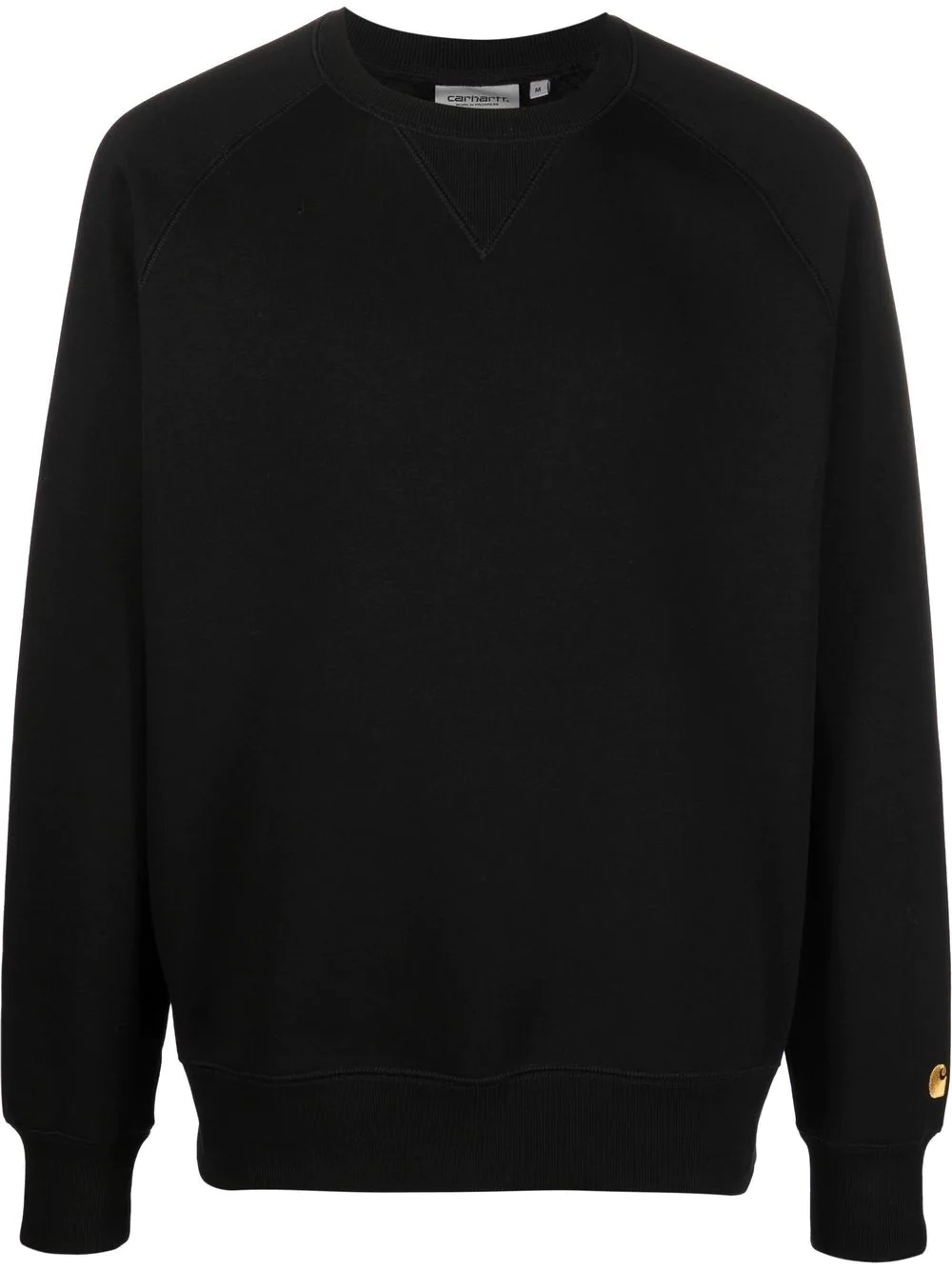 embroidered-logo sleeve sweatshirt - 1