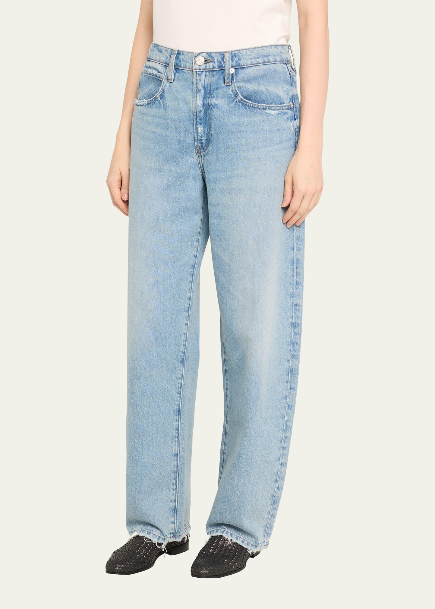 Low Slung Barrel Jeans - 4