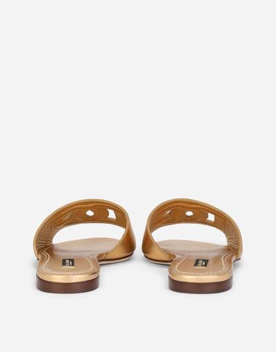 Dolce & Gabbana Nappa mordore sliders with DG logo outlook