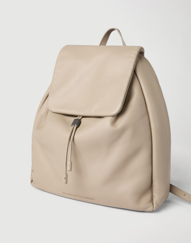 Mellow city backpack in soft leather with monili 3
