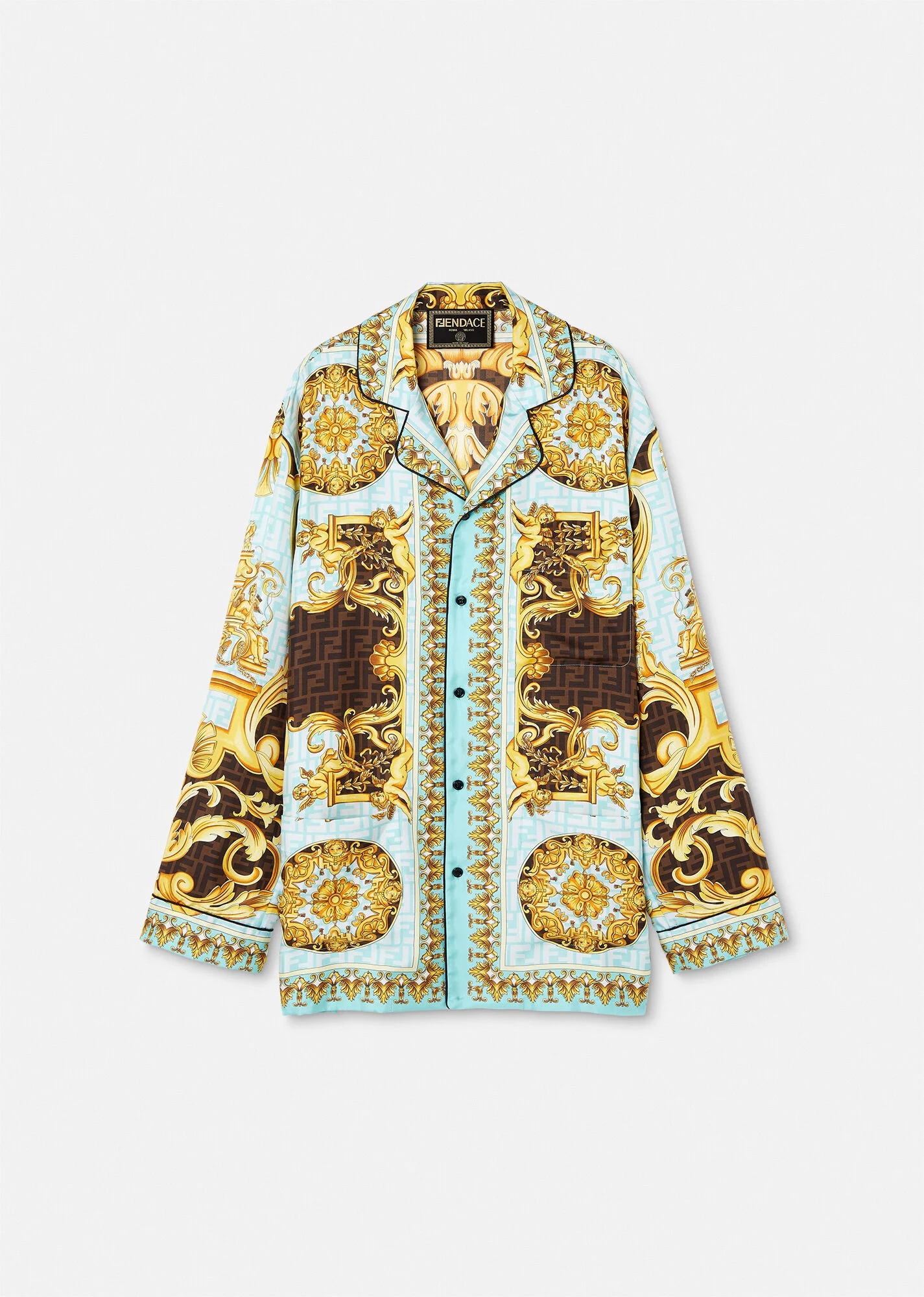 Fendace Gold Baroque Pyjama Top - 1