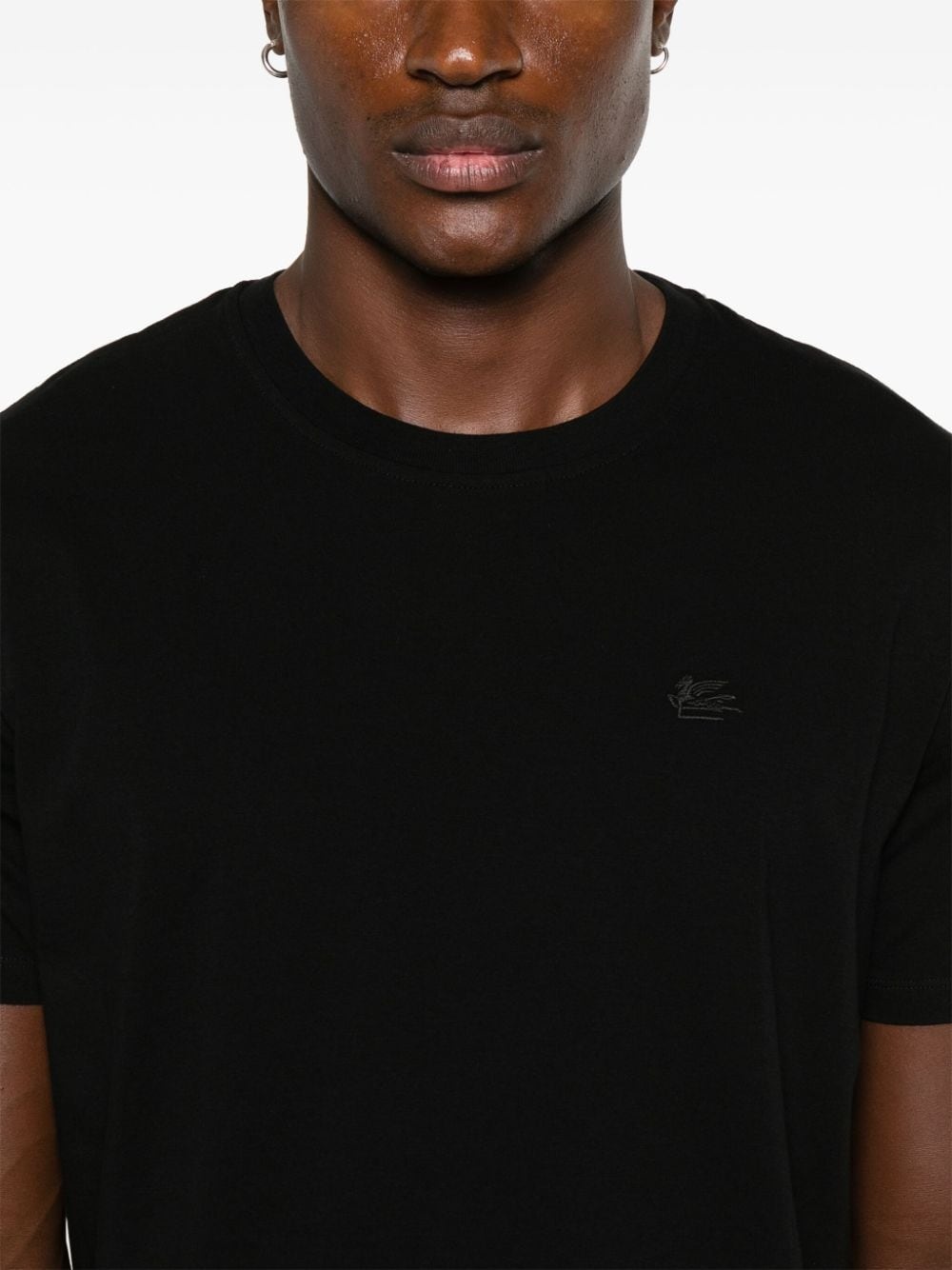 Pegaso-embroidered T-shirt - 5