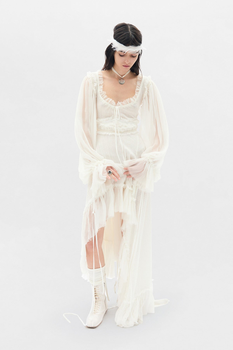 Giti Empire Waist Asymmetric Dress 4