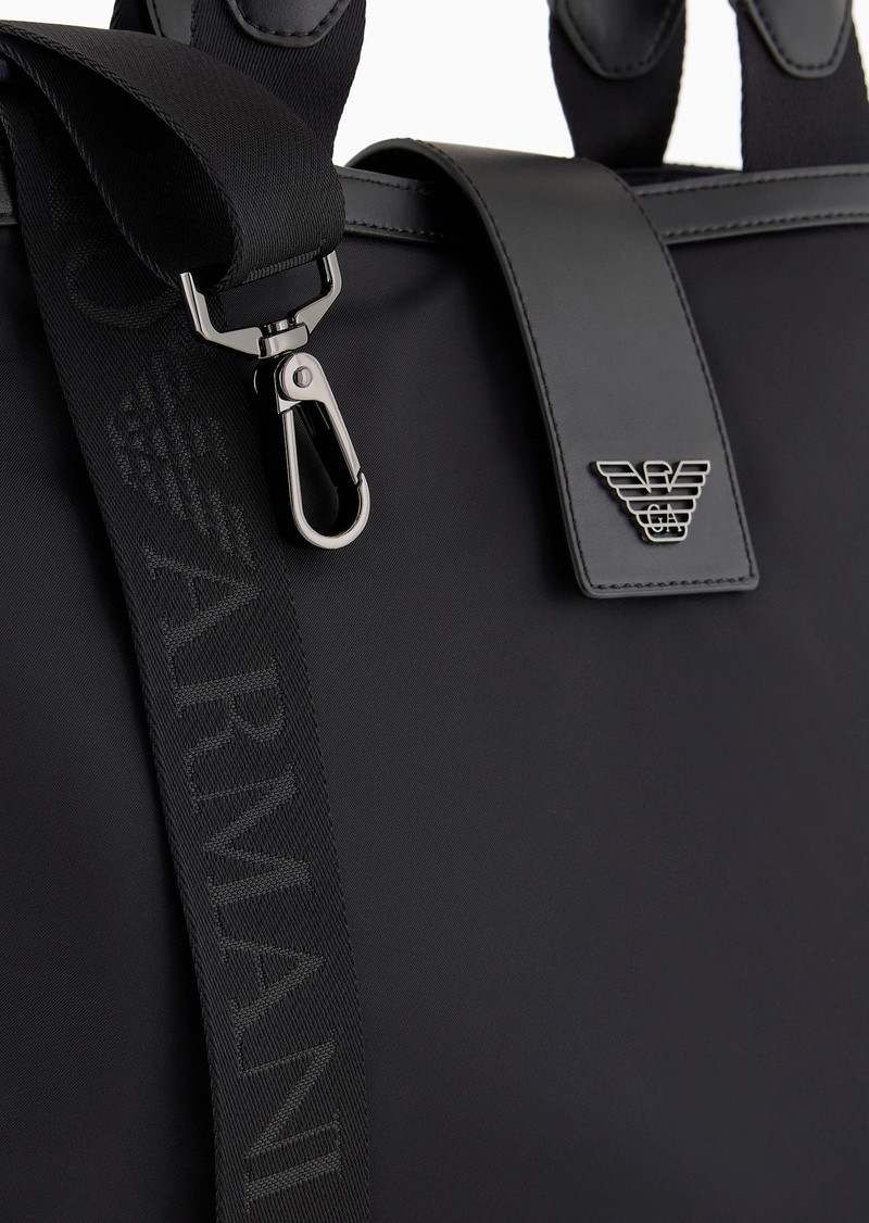 ASV recycled nylon folding shopper bag with shoulder strap 5