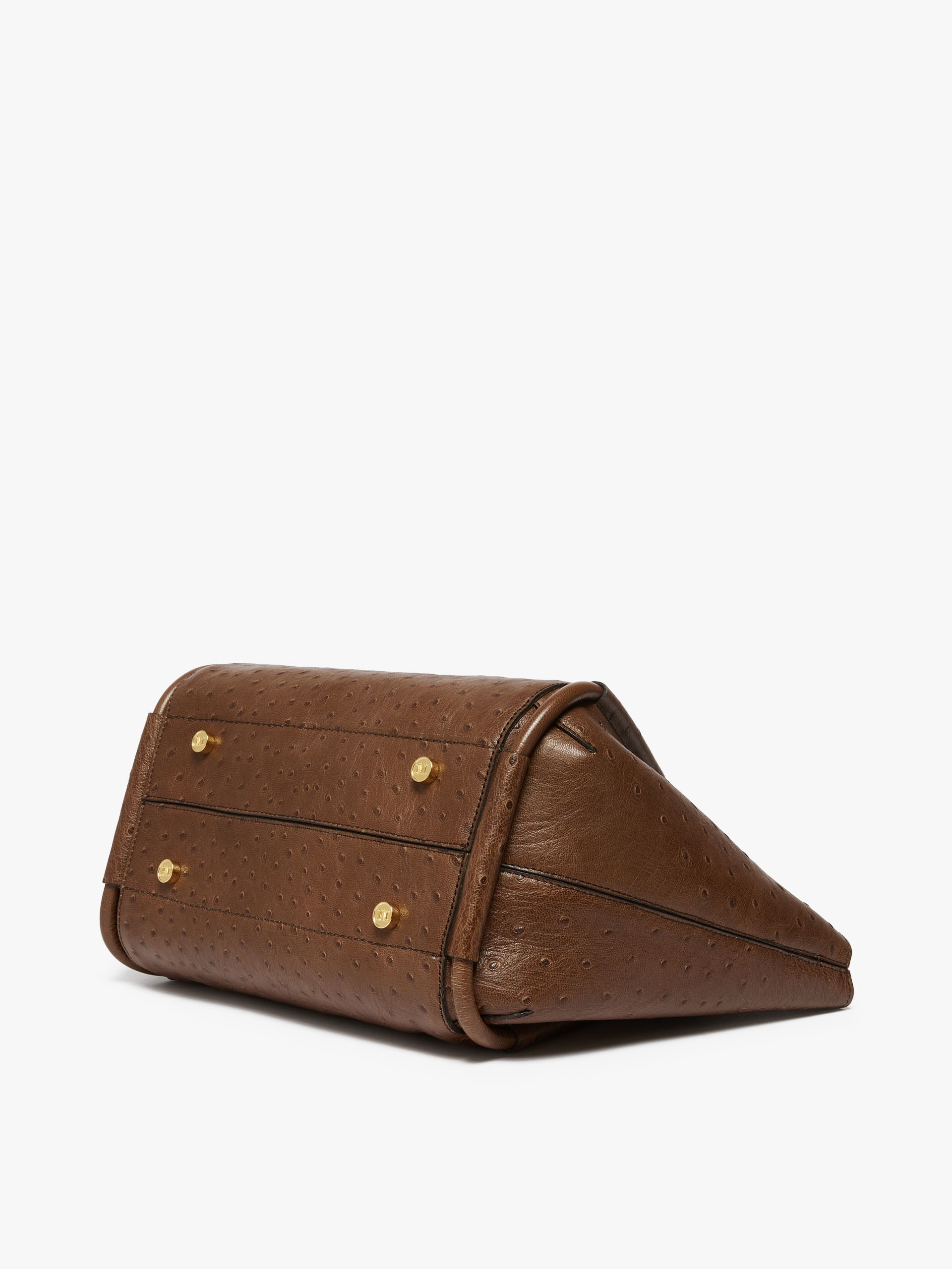 MARINSOSTRICH Small ostrich-print leather Marine Bag - 5