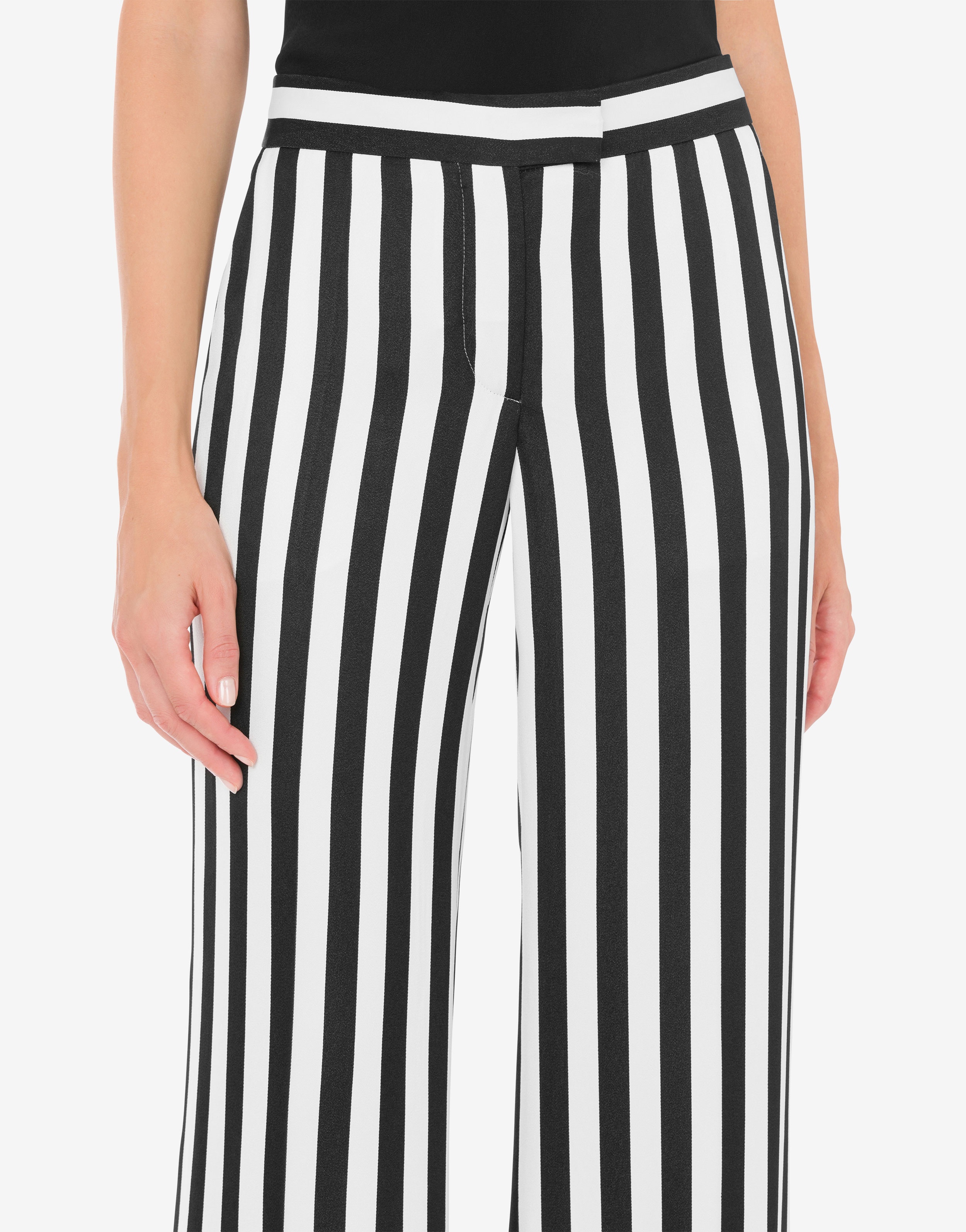 ARCHIVE STRIPES CADY TROUSERS - 4