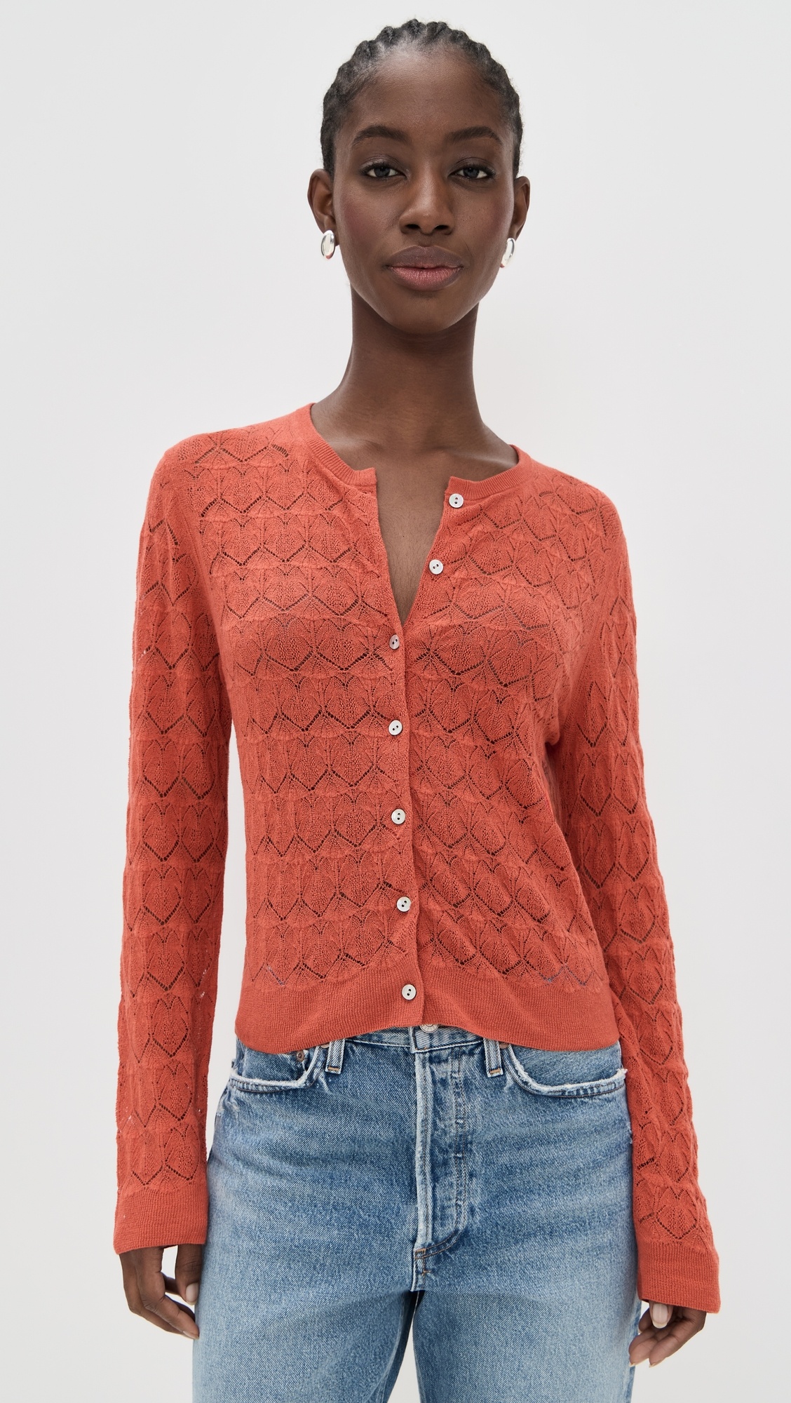 Lace Stitch Cardigan - 1