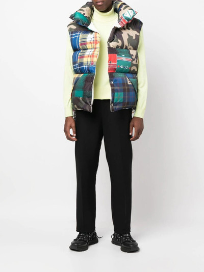 Khrisjoy patchwork-print padded gilet outlook