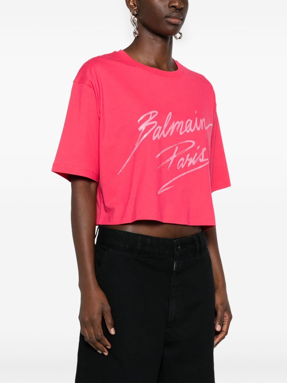cropped T-shirt - 3