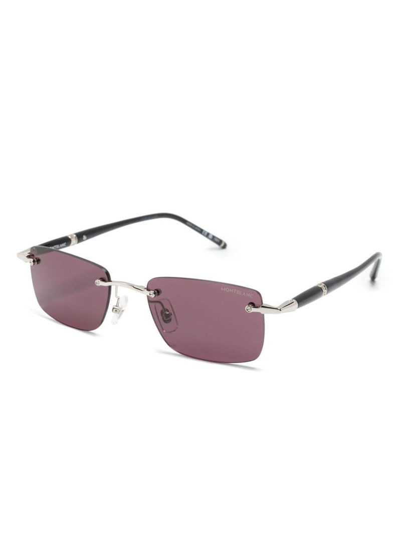 Montblanc rectangle-frame sunglasses outlook