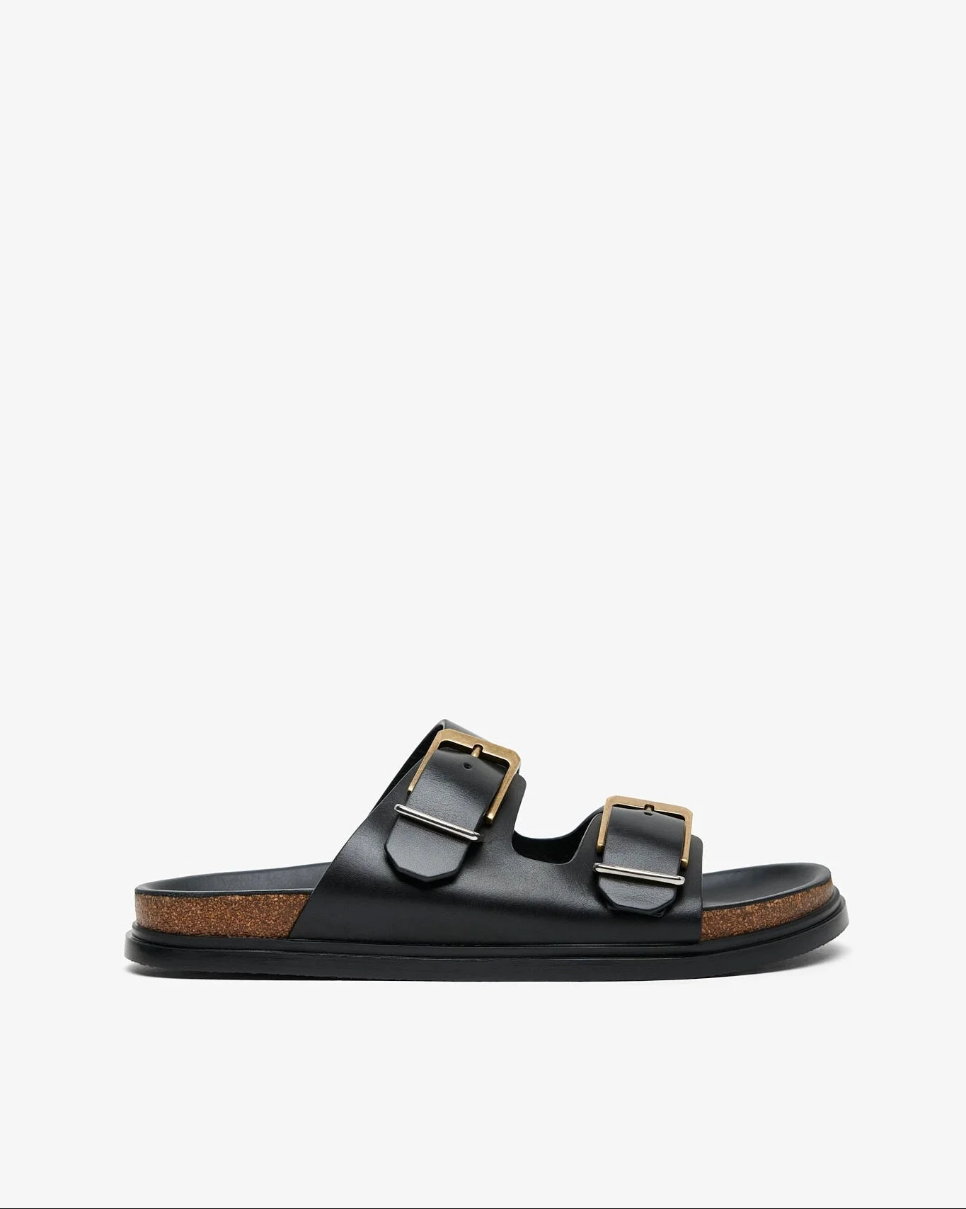 Buckle black slides - 1