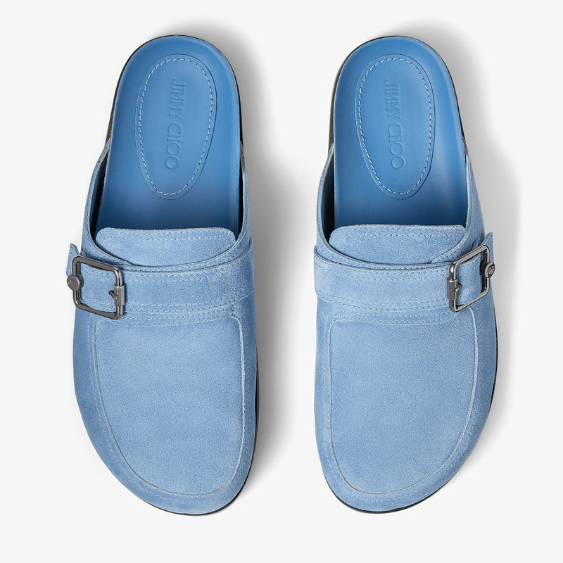 Etta Mule Denim Velvet Suede Mules 4